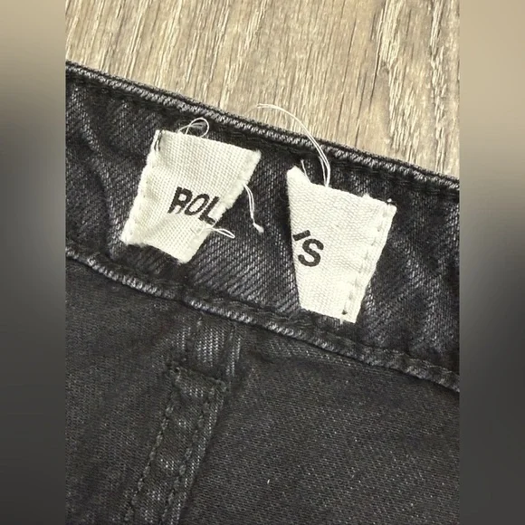 Rolla’s Black Original High Rise Straight Jeans Size 28 - Picture 6 of 11